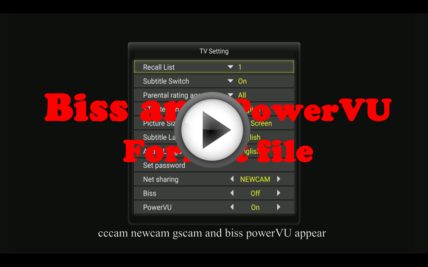 How to set up Biss and powervu keys on your tv box with format file