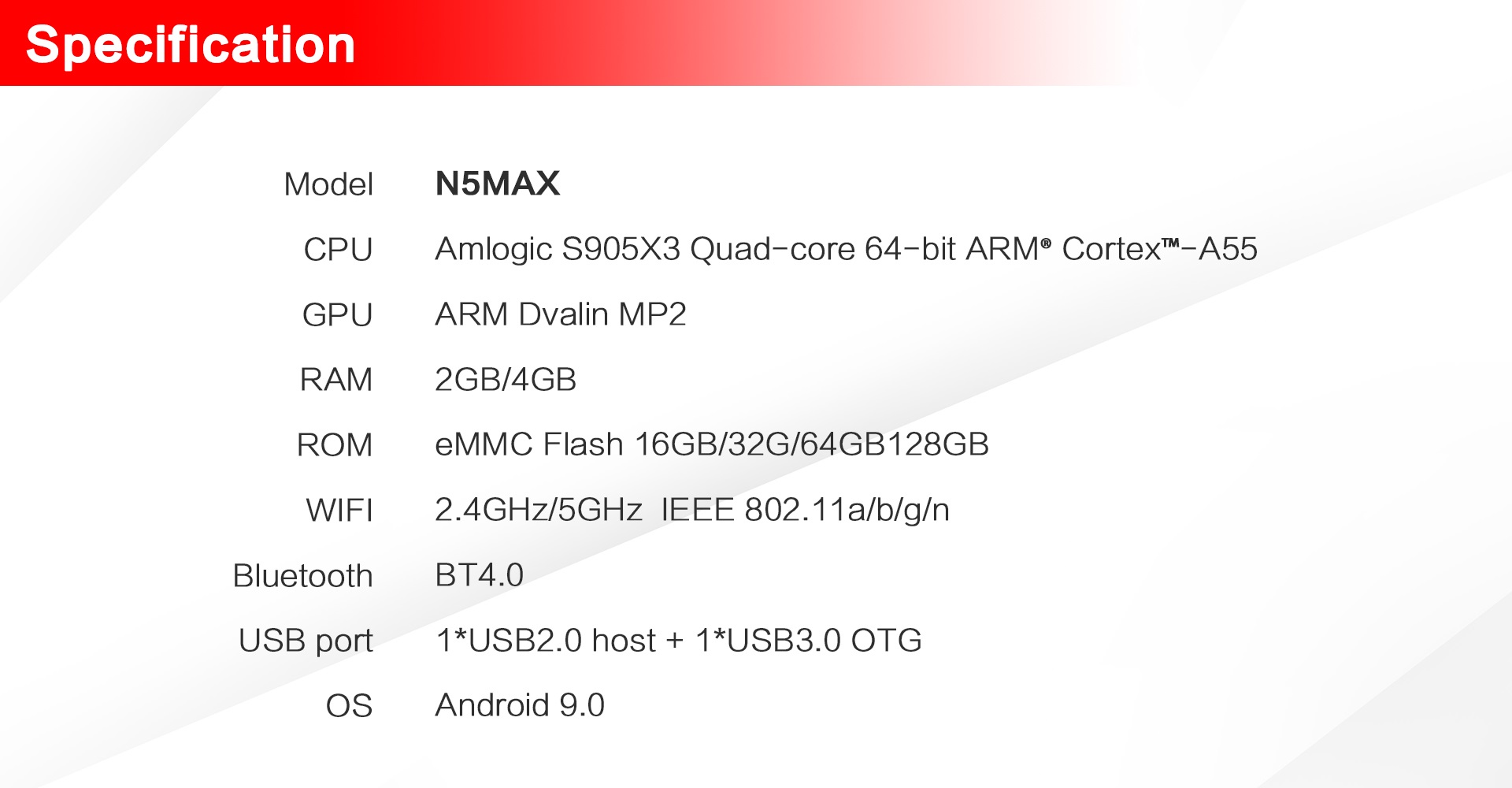 N5 MAX S905X3 TV BOX